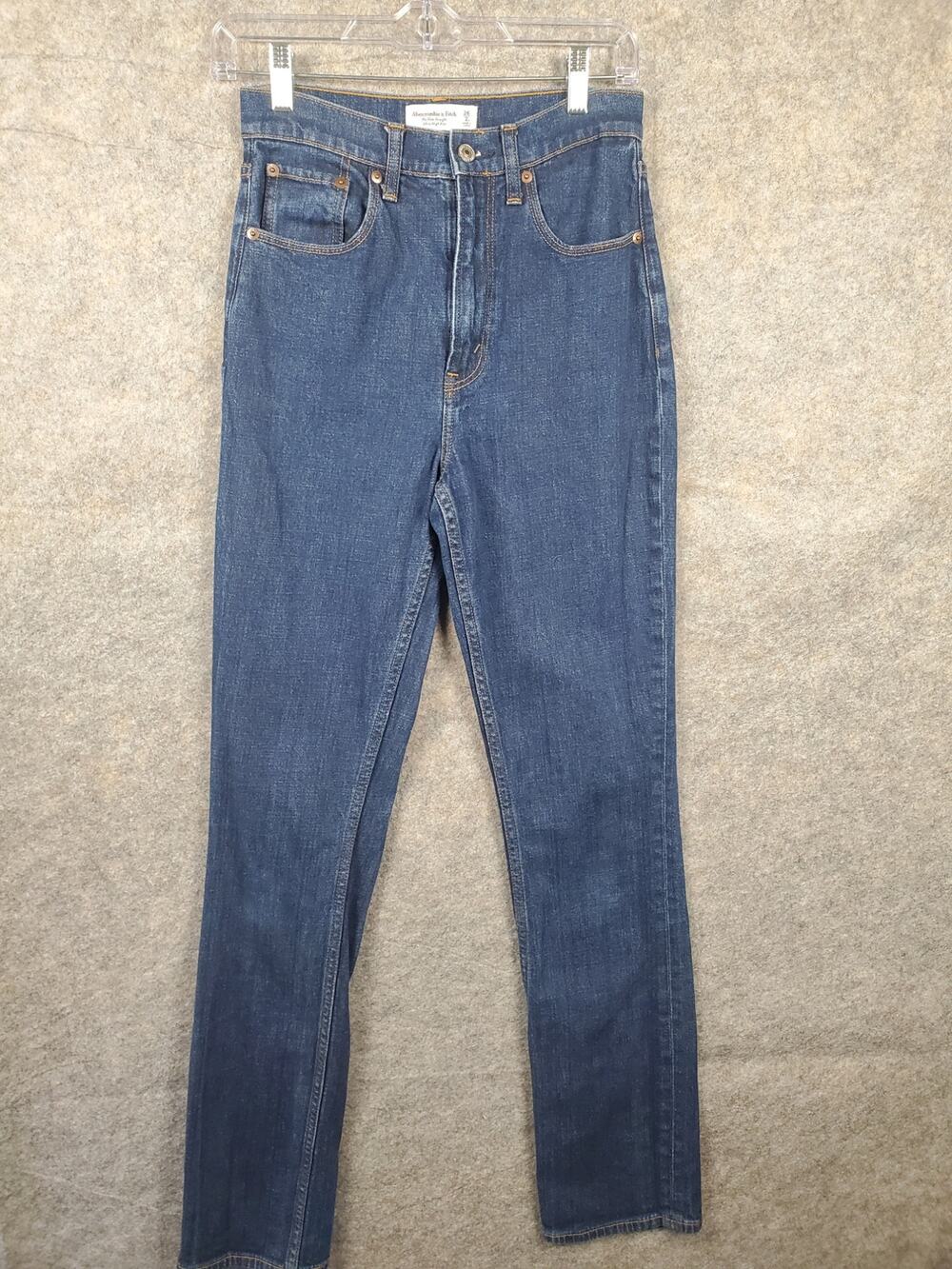 Women's Abercrombie & Fitch Size 26/2L The Slim Straight Ultra High Rise Jeans